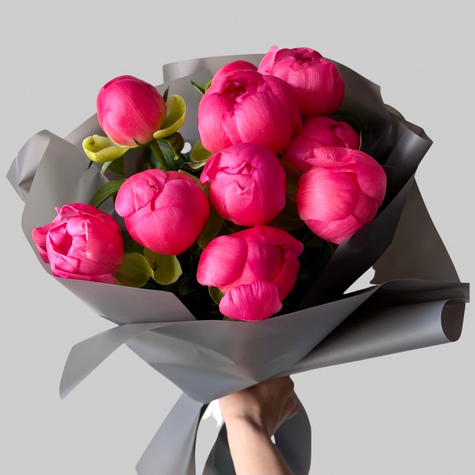 Coral Peony Bouquet BUDS&PETALS