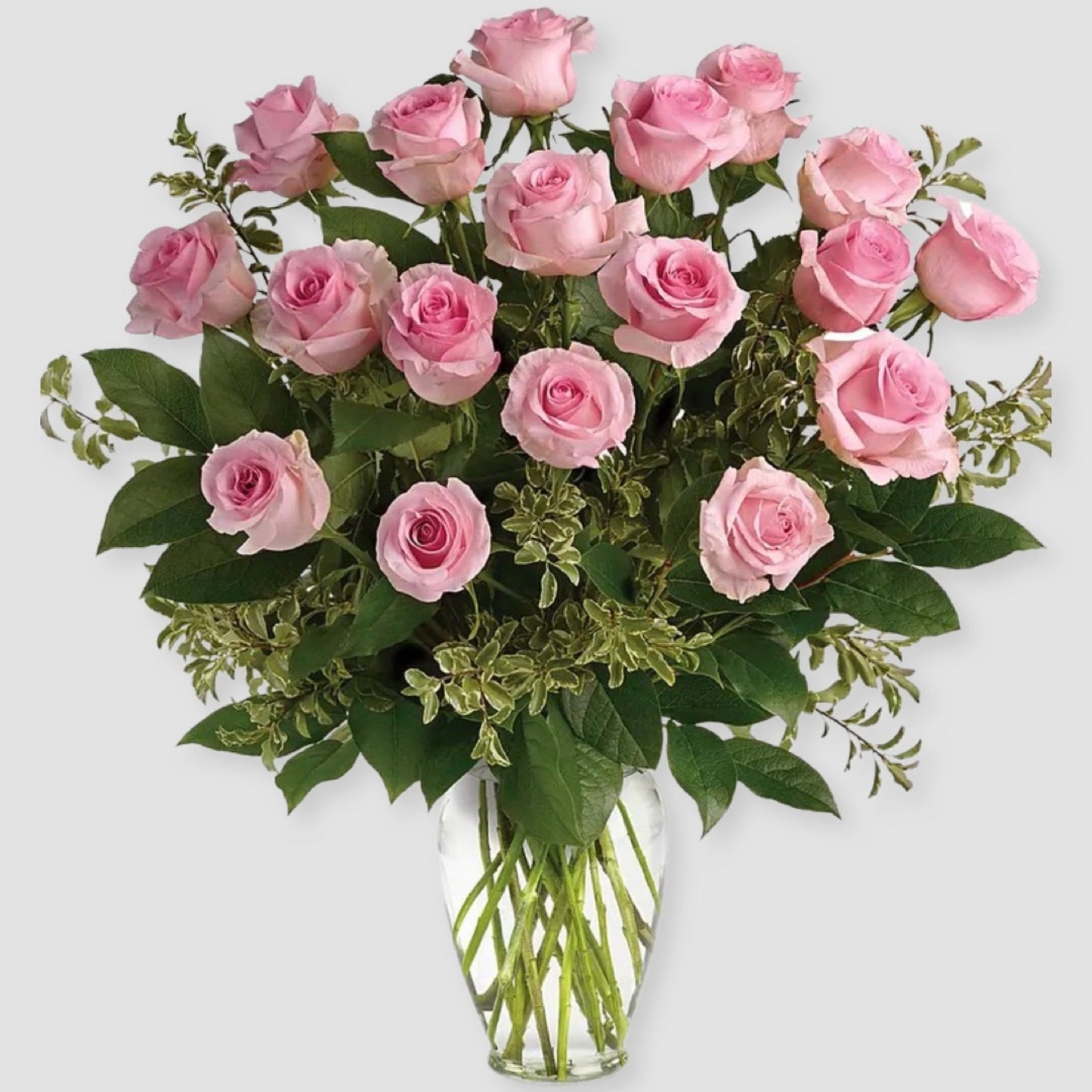 Dusty pink roses bouquet "Anastasia"