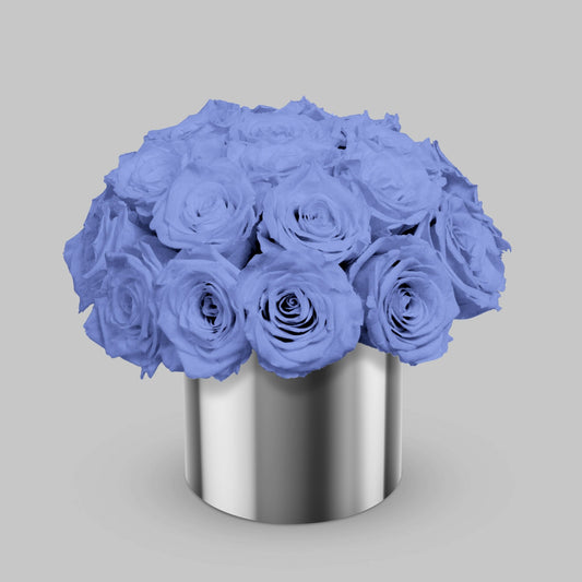 Lavender Preserved Roses In a Vase BUDS&PETALS